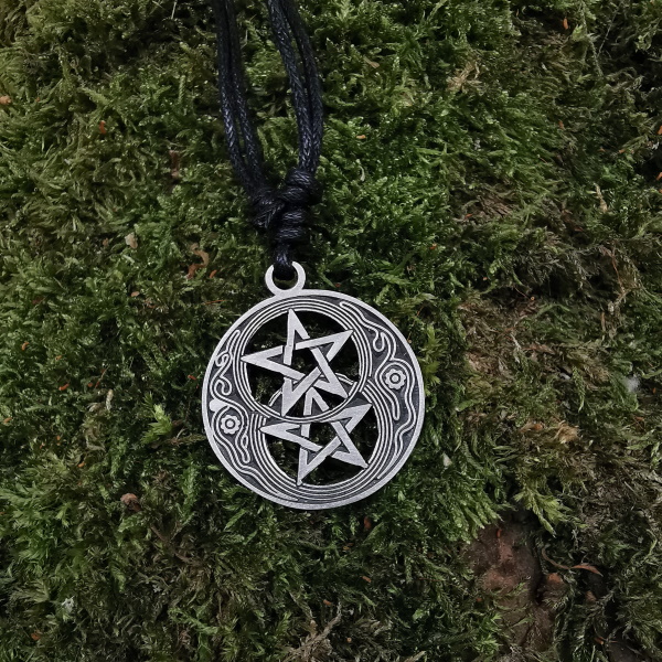 Zweier Pentagramm Amulett