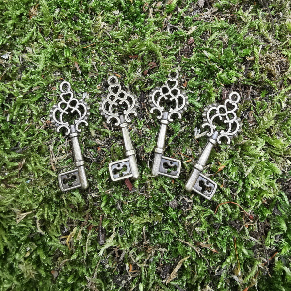 12x Schlüssel Kettenanhänger Charm Anhänger