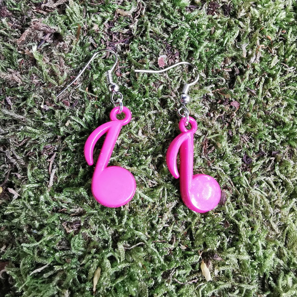 Ohrhänger Note in Pink
